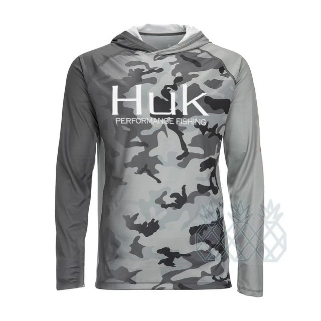 HUK Fishing Shirt Summer UPF50+ Performance T Shirt Hood Long Sleeve Fishing  Hiking Breathable Fishing Clothing Camisa De Pesca - AliExpress