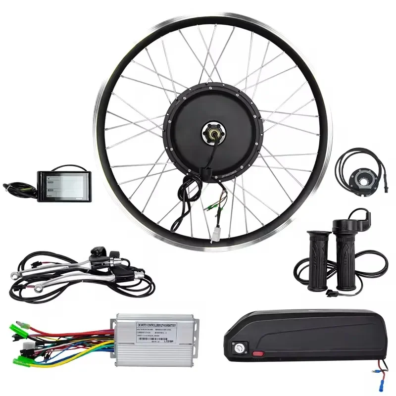 Electric Bicycle Conversion Kits, E-Cycle Ebike, Fat Tire Wheel Kit, Cheap Bike Parts, 48V, 3000W
