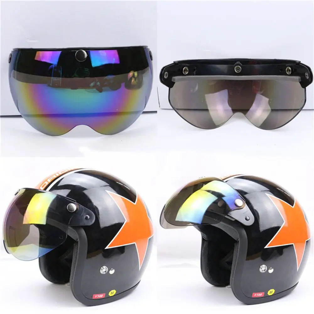 

Мотоциклетный шлем с 3 защелками, объектив для мотоциклетного шлема с тремя кнопками, полушлем в стиле пилота