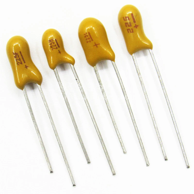 10pcs Dip Tantalum Capacitor 16v 25v 35v 50v 0.1uf 1uf 2.2uf 4.7uf 10uf ...