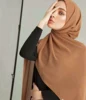 107666-f34f2c.jpg Voile musulman en mousseline pour femme, long et uni, en mousseline bulle, foulard hijab en mousseline pour femme musulmane