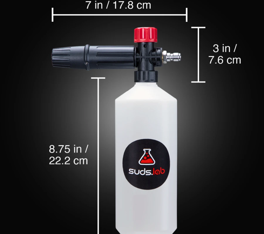 Suds Lab F2 Professional Foam Gun - Adjustable Nozzle Quick Connect -  AliExpress