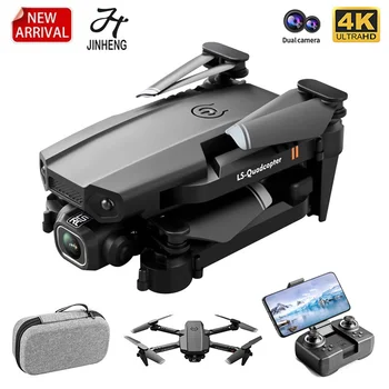 JINHENG XT6 Mini Drone 4K 1080P HD Camera WiFi Fpv Air Pressure Altitude Hold Foldable Quadcopter RC Dron Kid Toy Boys GIfts 1