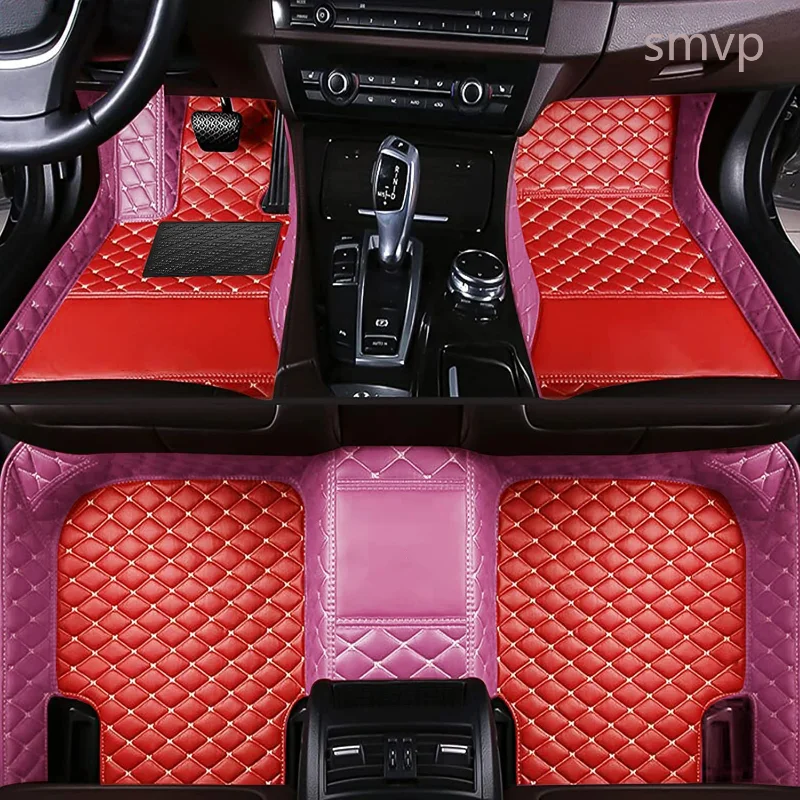 

RHD Car Floor Mats for BMW M1 2008 Car Interiors Accessories Styling Custom Leather Carpets Front and Rear Side Foot Rug Cover