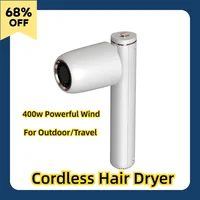 Cordless Powerful Wind Hair Dryer Hot & Cold Wind 400W Portable Lightweight Hair Blow Dryer Charging Base Concentrator Travel 1