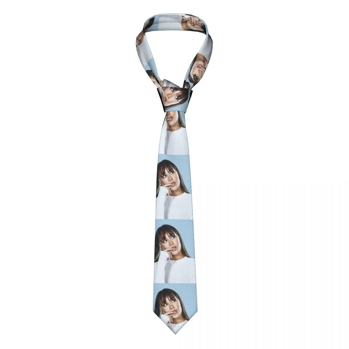 

Fashion Beauty Aitana Neck Tie for Office Custom Men Spanish Singer Neckties