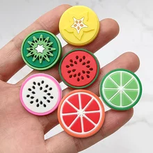 

Novelty Design Fruit Cross Section PVC Shoe Charms Sandal Accessories Lemon Watermelon Shoe Buckle Decor Jibz For Croc Charms
