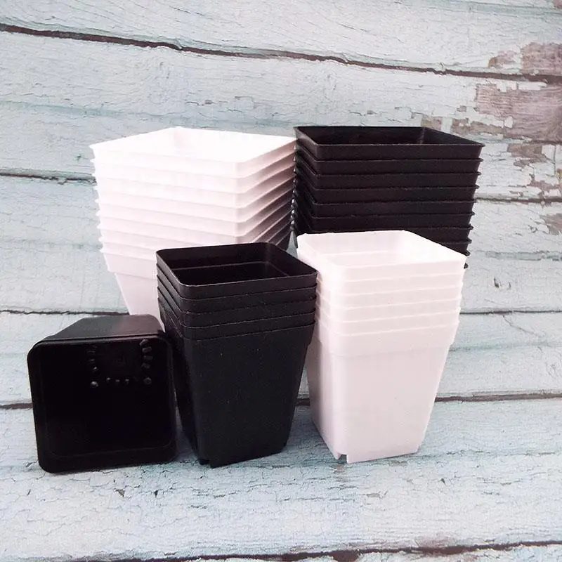 

Mini Flower Pots Colourful Plastic Plant grow Pot nursery cup planters for succulents Decor Desktop Container Garden tools B4