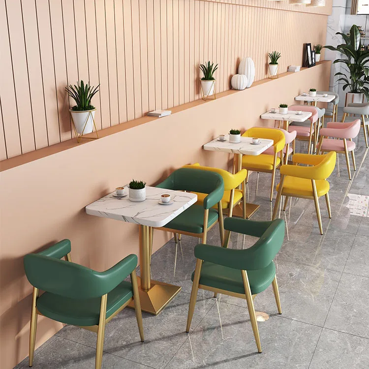 Luxurious Dining Chairs Western Restaurants Coffee Shops Commercial Dining Furniture Seating Area Sofa Combinations