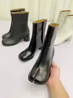 Женские сапоги из натуральной кожи Ninja Tabi на каблуке 6 см, цвета в ассортименте