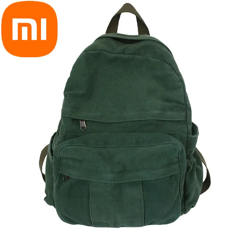 

Рюкзак Xiaomi для студенток колледжа, рюкзак для женщин, модный холщовый рюкзак в европейском и американском стиле