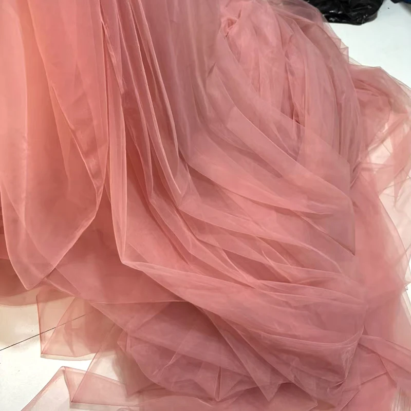 Soft Pink Blush Tulle Fabric