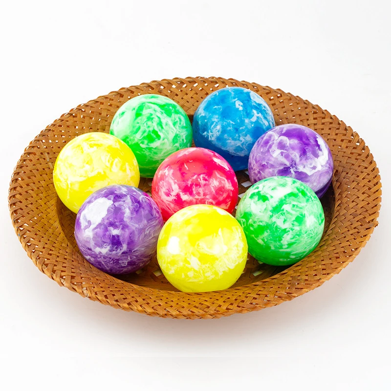 1PCS Big 55MM Bouncy Balls For Kids Party Favor Basketball Glitter Marbleized Balle Rebondissante Juguetes Divertidos Para Niños 4