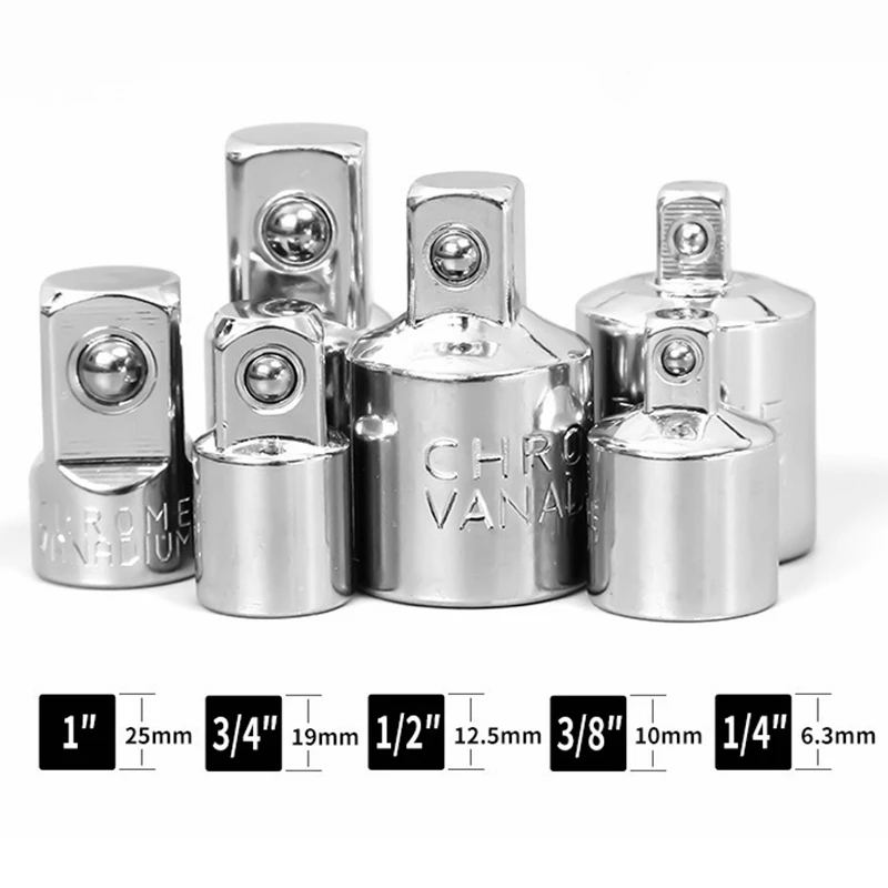 1-4-3-8-1-2-ratchet-wrench-adapter-chrome-vanadium-steel-sleeve
