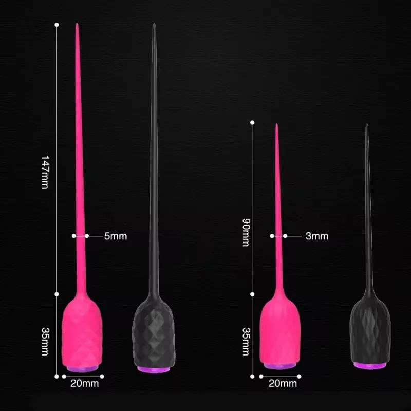 Long Urethral Vibrator Catheter 10 Speed Penis Plug Vibrating Urethra Sound Dilator Massager Sex Toys for Men Gay penis sex toys