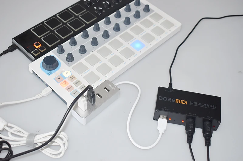 cubo de portas usb de alta velocidade do cubo de doremidi usb para computador portátil de alta velocidade do anfitrião do usb midi
