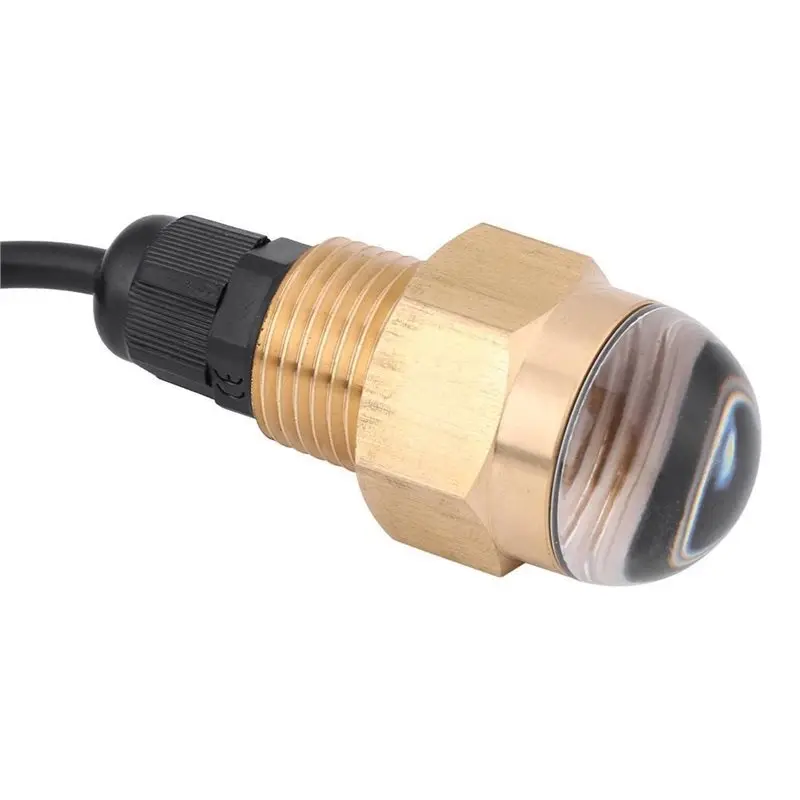 ABMR-마린 LED 수중 조명 12V 황동 유리 배수 플러그 1/2인치 NPT 요트 액세서리, 주변 장식 조명