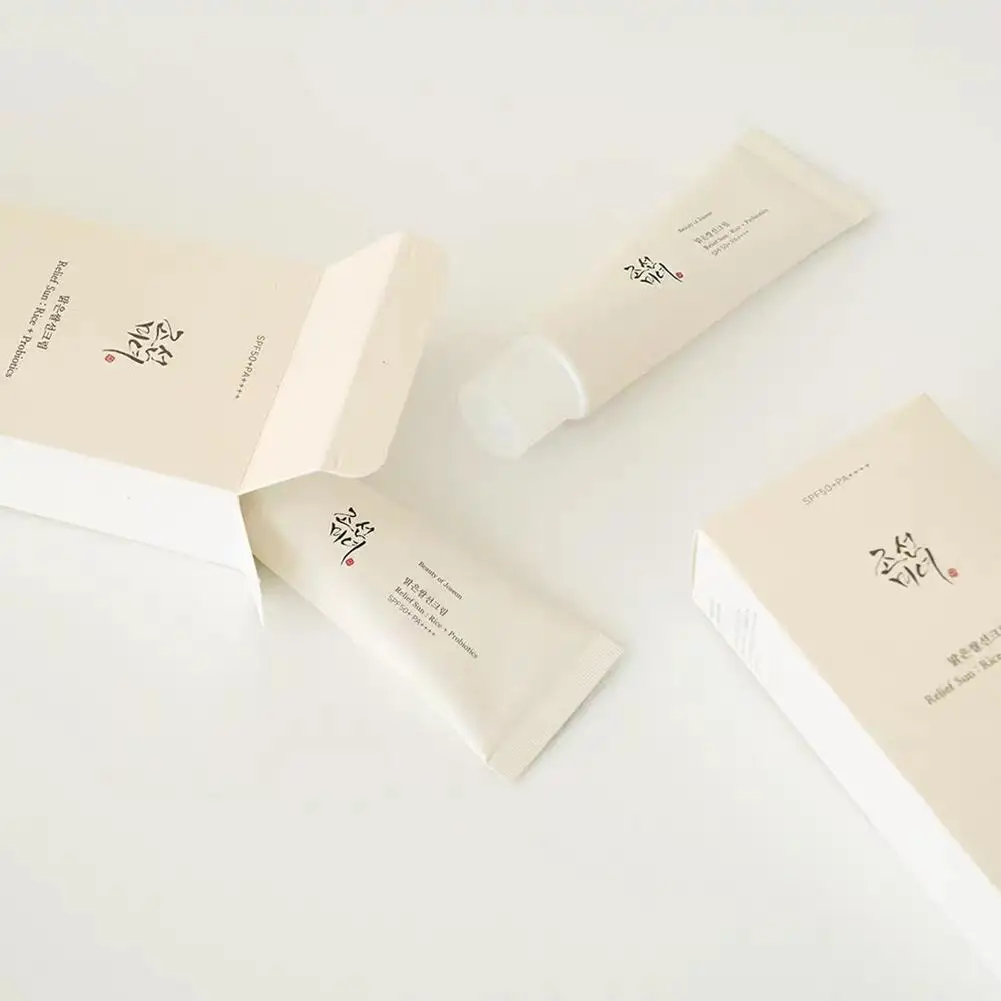 Sunscreen Cream Rice Probiotic Organic Waterproof Oil-free Spectrum SPF 50+ Skin Care 5/3/1pcs