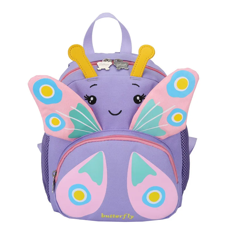 Fashionable Girls Princess Kindergarten Backpack Cute Butterfly Children School Backpack Cartoon Lightweight Kids Shoulder Bag
