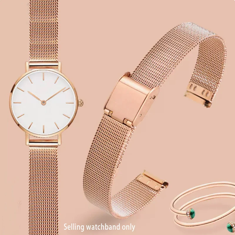 Stainless Steel Milanese Mesh Watch Strap - Thin Bracelet