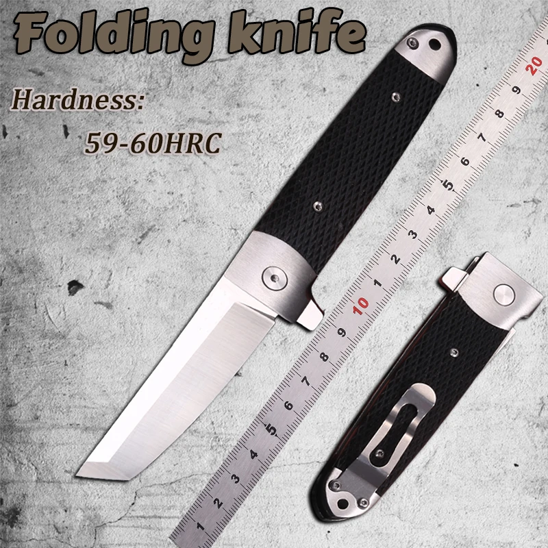Night StalkerPocket Folding Knife S35VN Steel G10 Handle Outdoor Camping Hunting Survival