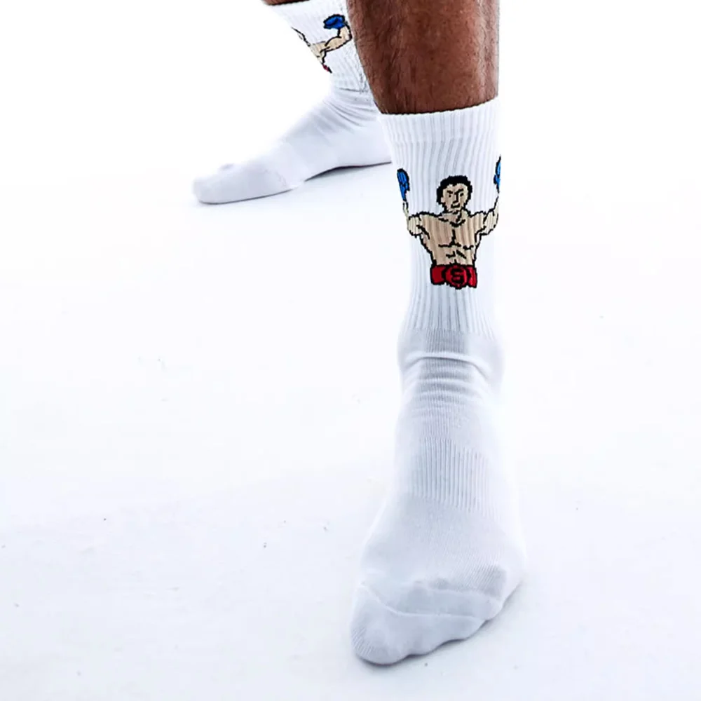 Original Men's Tall Boxers Boxer Sports Fitness Cotton Socks Towel Sole Combed Cotton Socks