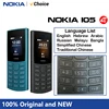 Original Nokia 105 4G 2023 Feature Phone Dual SIM Bluetooth 5.0 1450mAh Battery FM Radio Call Recording with Hebrew Keyboard 1