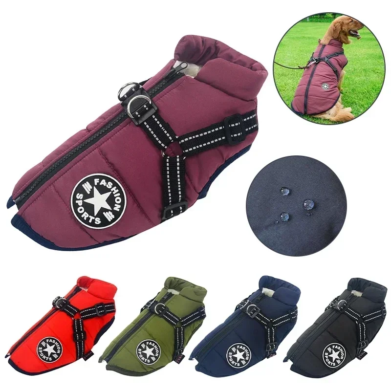 

Для нарядов на молнии, водонепроницаемое пальто для чихуахуа, костюм, французская Теплая стеганая подкладка, куртка для щенка бульдога, зимняя одежда