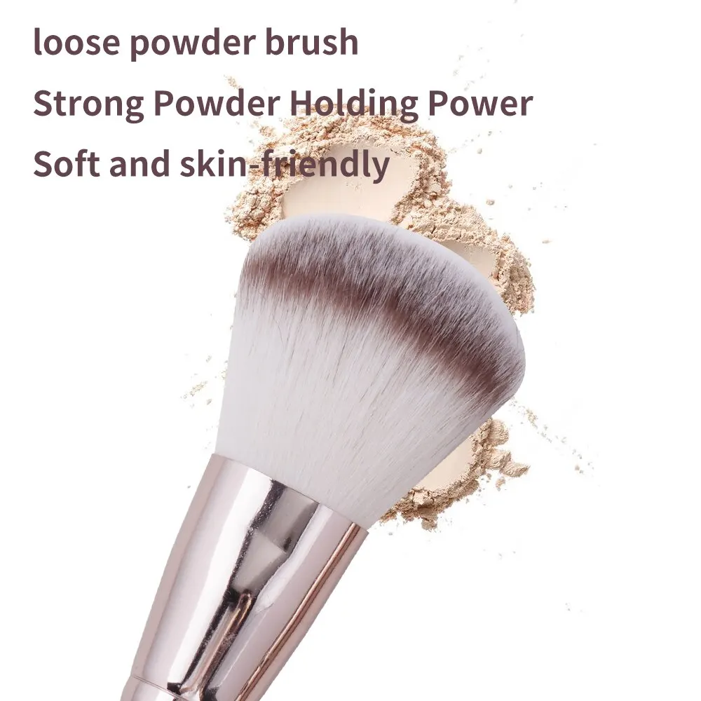 Maange 9Pcs Foundation Makeup Brush Set Cosmetic Powder