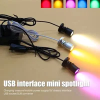 LED Spotlight Ultra-thin USB 5V LED cabinet mini Lamp with switch 3w jewelry display ceiling indoor downlight surfaced mounted 2