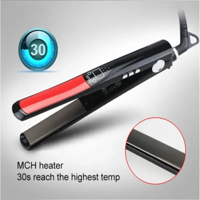 Professional Private Label Colorful Lcd Display Ceramic Coating Hair Straightener Flat Iron 3