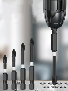 4 шт./компл. сильная Магнитная головка крест высокая твердость дрель с фонариком винт Электрический драйвер 65 70 90 150