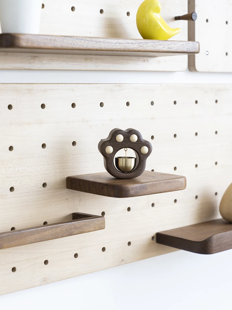 

Милый Дверной звонок в виде кошачьей лапы, деревянный ветряной колокольчик, креативный дверной звонок, деревянное ремесло декоративный магнит для холодильника