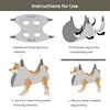 Pet Hammock Repairing Nail Auxiliary Holder Cat Dog Grooming Hammock Restraint Bag with 2 Hooks Cat Grooming Cleaning Holder 4