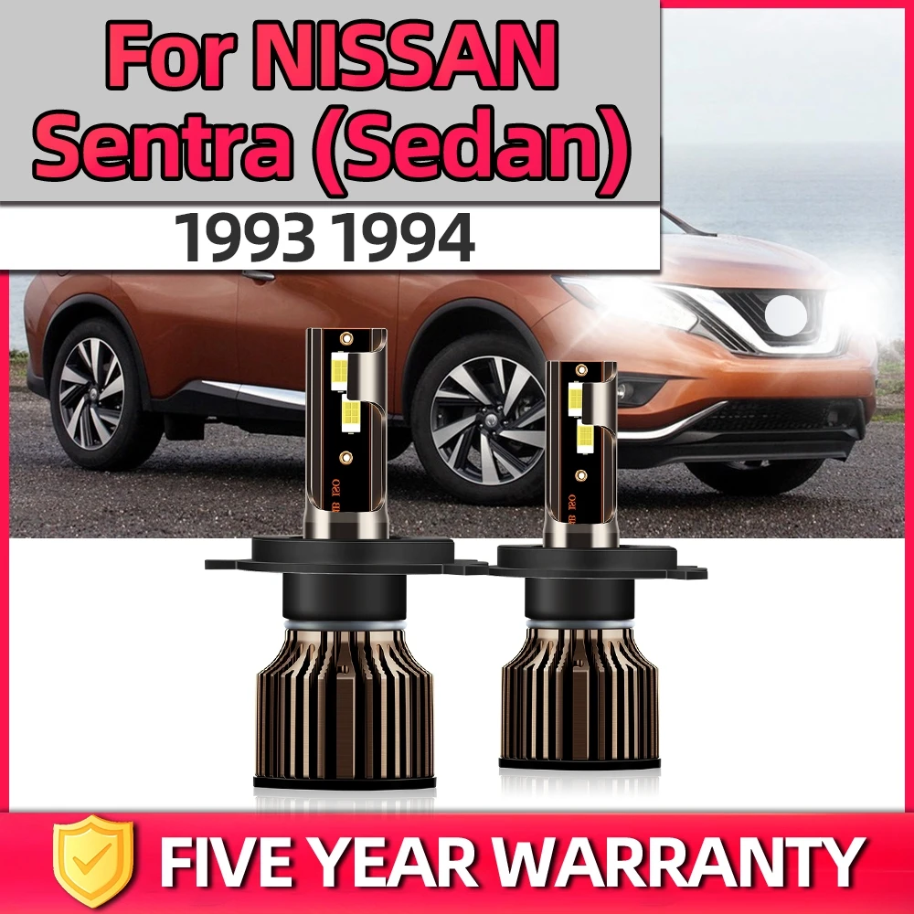 

TEENRAM 4x LED Canbus Headlight H4 Hi/Lo Beam CSP Bright Chip Vehicle Parts 20000LM 12V Kit For NISSAN Sentra (Sedan) 1993 1994