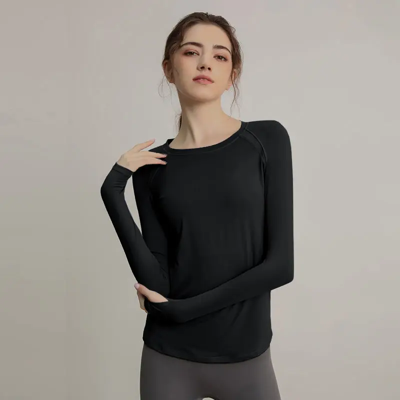 Quick-drying Sports Tops Women Long Sleeve T-Shirt Fitness Yoga Clothing Running Breathable Professional Fitness Clothes Gym