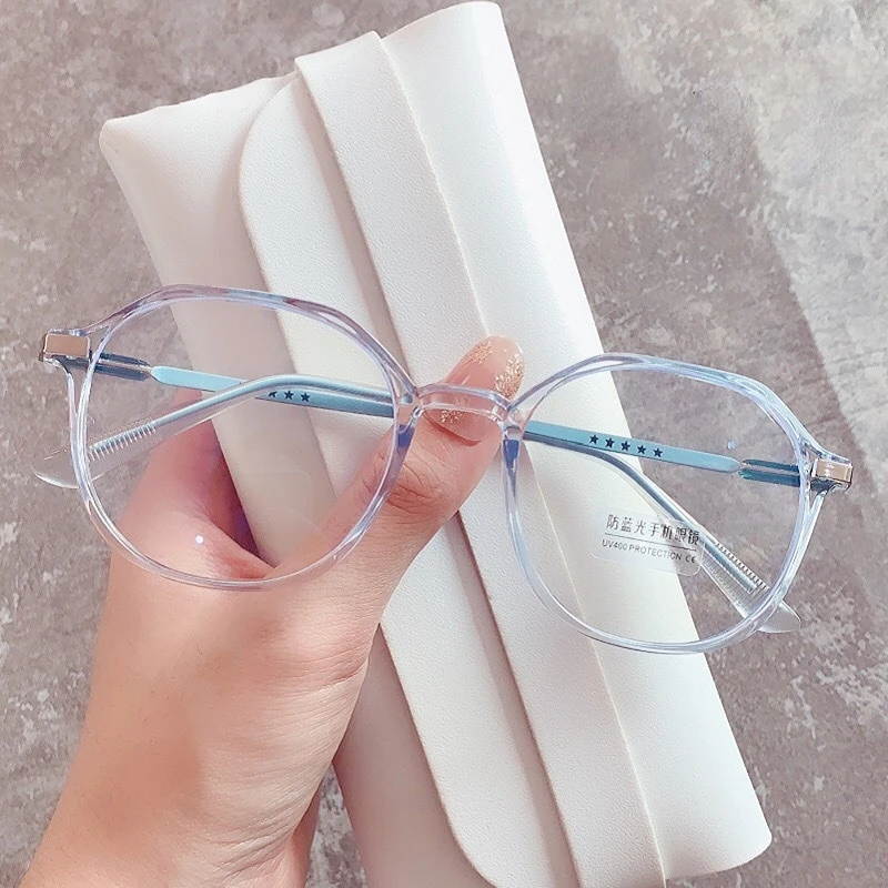 Myopia Glasses Women Transparent Computer Glasses Anti Blue Light Eye Glasses for Men Girls Clear Shortsighted Eyewear 0 To -600 3