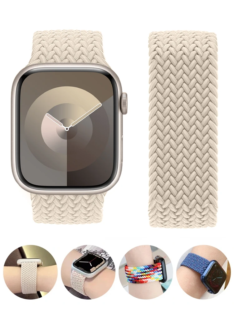 Ремешок для Apple watch Band 44 мм 45 мм 42 мм 40 мм 38 мм 41 мм Ultra 2 49 мм, браслет для часов correa iwatch Series 9 SE 8 7 6 5 4 3 2 1