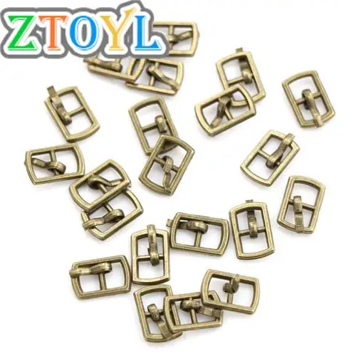 10pcs mini doll buttons ultra-small Tri-glide buckle doll belt buckle shoes for blyth clothing buckles