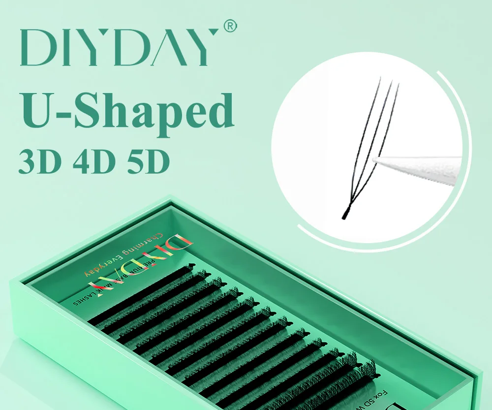 DIYDAY U-shaped 3D 4D 5D Eyelash Extension