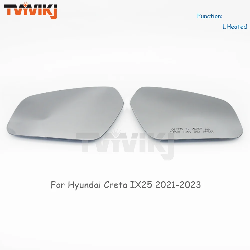 

Боковое зеркало заднего вида TVYVIKJ с левым и правым подогревом, стеклянная линза для Hyundai Creta IX25 2021-2023, автомобильные зеркала с подогревом