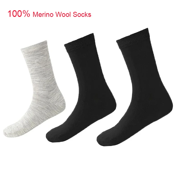 Merino Socks, 100% Merino Wool, Soft and Warm, Unisex Sizes 