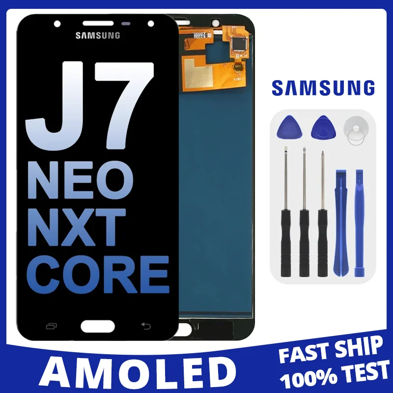 

5.5" Super AMOLED For Samsung Galaxy J7 NEO J7 NXT J7 CORE J701F LCD Display Touch Screen Replacement Digitizer Assembly