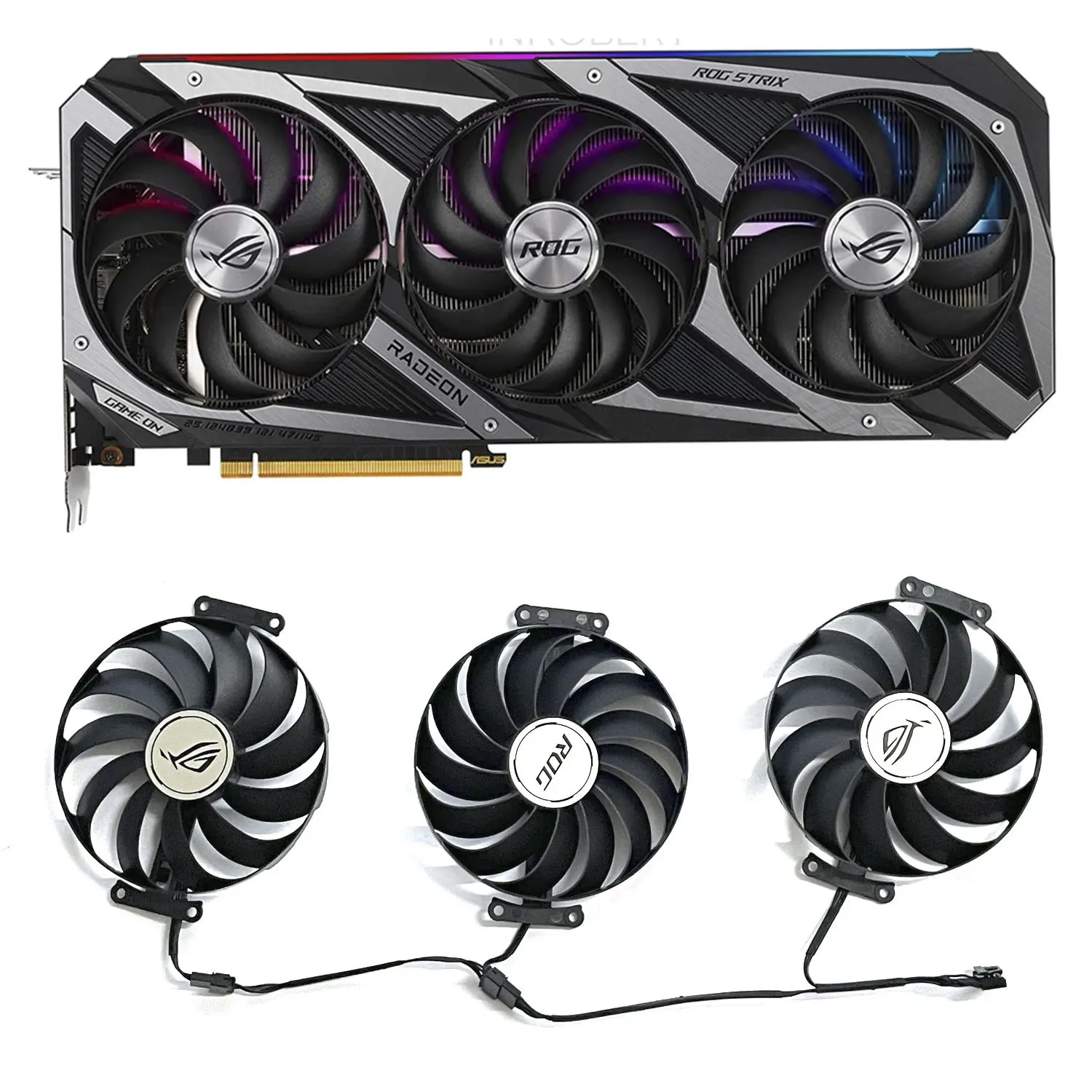 

95MM 7-pin CF1010U12S T129215SU RTX 3080 GPU fan for Asus ROG Strix GeForce RTX3080 3070 3090 3060Ti 3070Ti 3080Ti graphics car