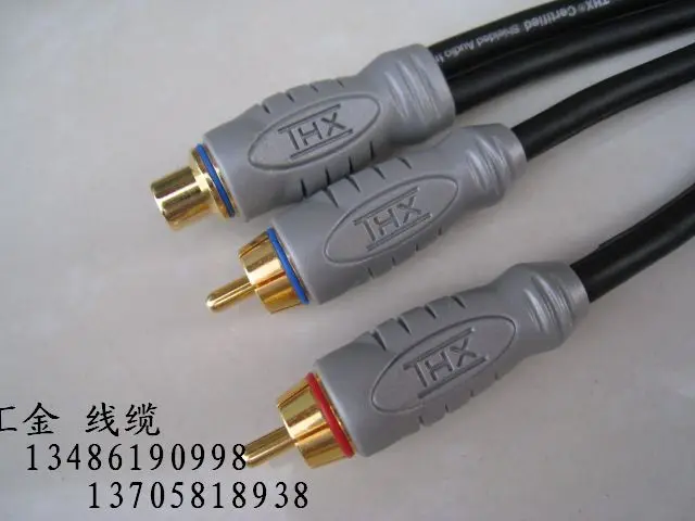 ■新品！MONSTER THX RCAケーブル 4M Monster THX Cable Blue Braided 4 Feet Long Gold Pin