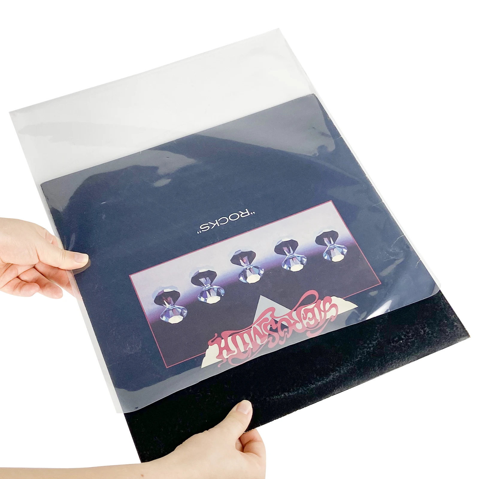 LP 비닐 레코드 정전기 방지 레코드 오디오 턴테이블 보호 가방, 투명 방진 외팔, 12 인치 LP 비닐 가방, 20 개