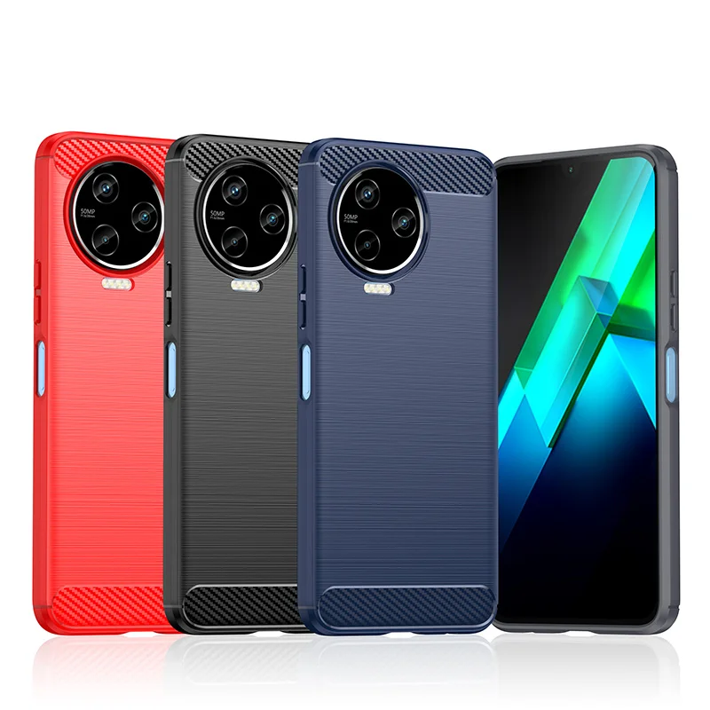 Custodia In Fibra Di Carbonio Per Infinix Note 12 Pro Cover Infinix Note 12 Pro 12 2023 12I Funda Custodia Morbida In Silicone Infinix Note 12