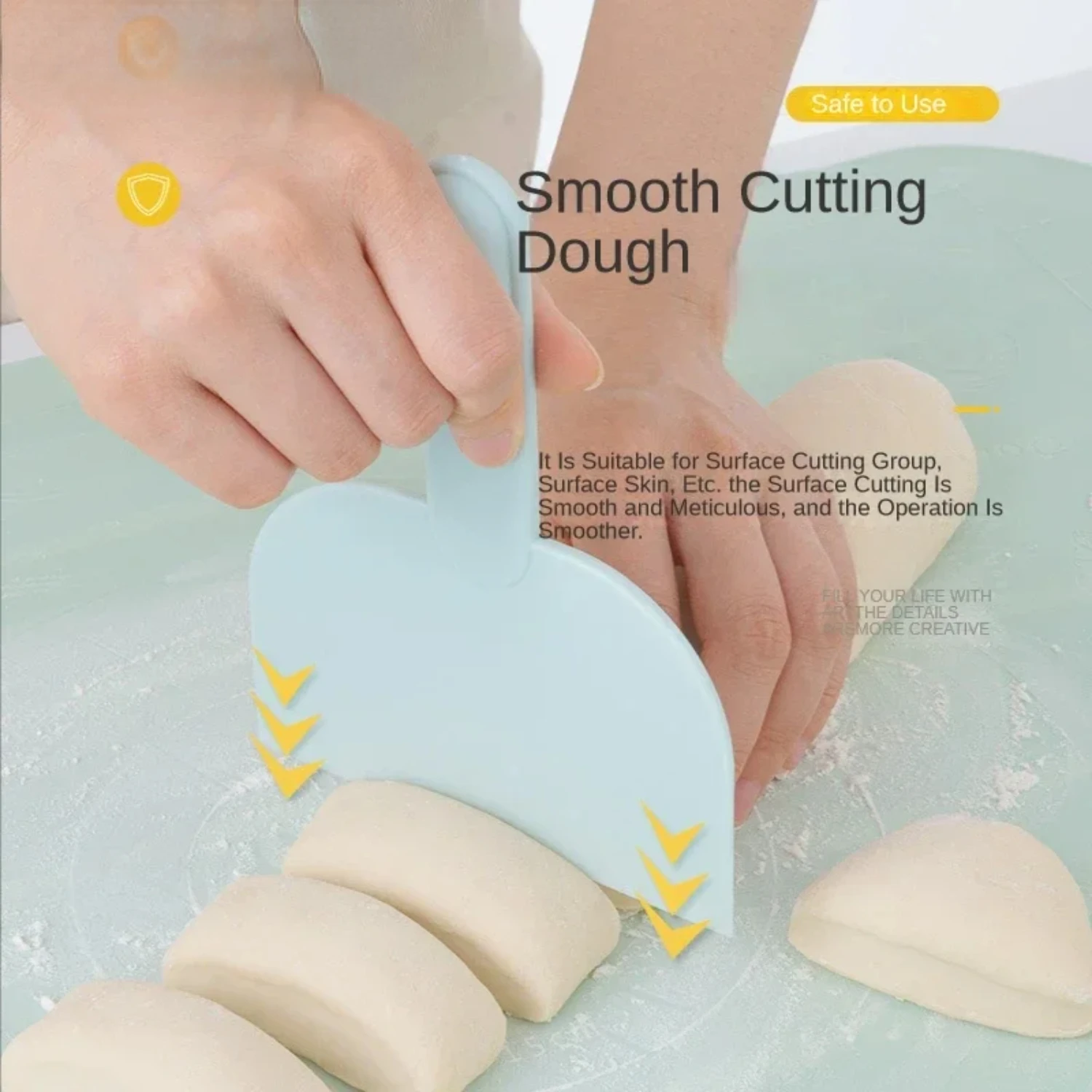 Baking Tools Dough Cutter Multifunctional Pastry Bread Scoop Plastic Noodle Cream Scraper Spatula