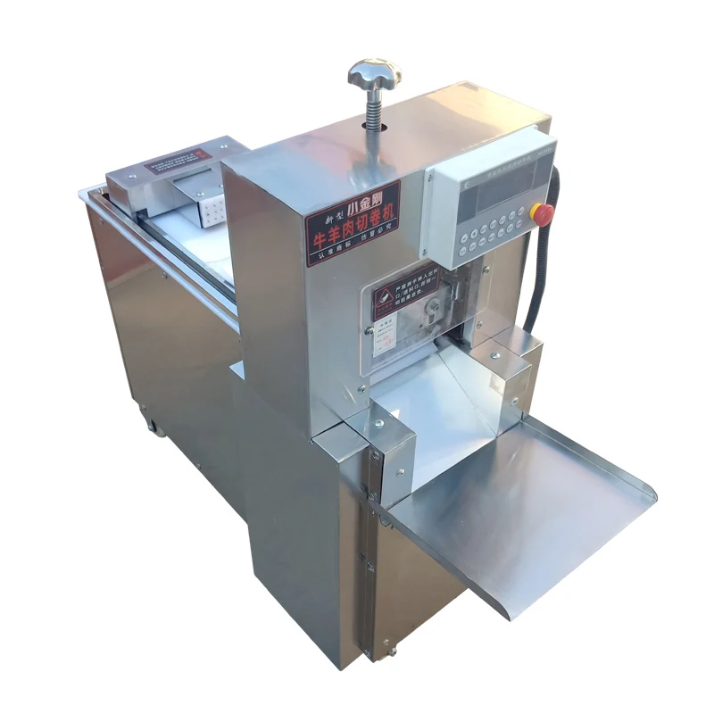 Commercial Stainless Steel Slicer 400w Variable Speed Motor Mutton Roll Beef Roll Frozen Slicer Meat Slicer Machine 2