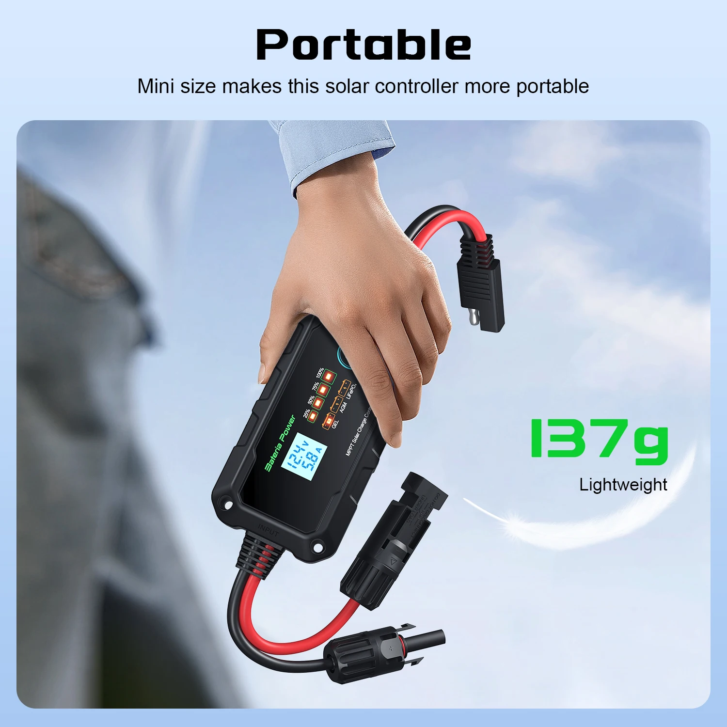 جهاز تحكم بالشحن 10 أمبير 12 فولت متوافق مع بطارية...